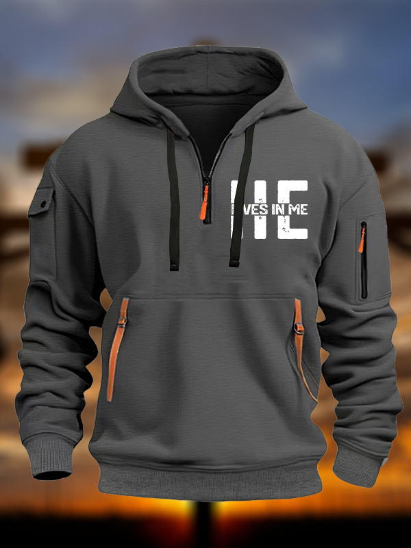 He Lives In Me Jesus God Christian Zipper Hoodies