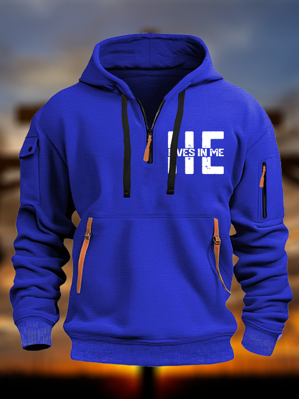 He Lives In Me Jesus God Christian Zipper Hoodies
