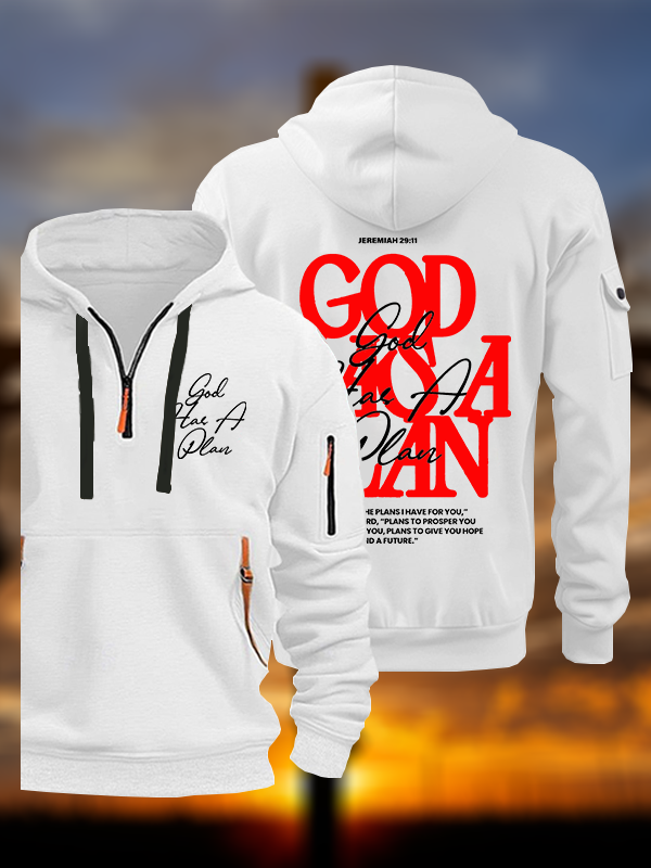 God Has A Plan Jesus God Christian Zipper Hoodies