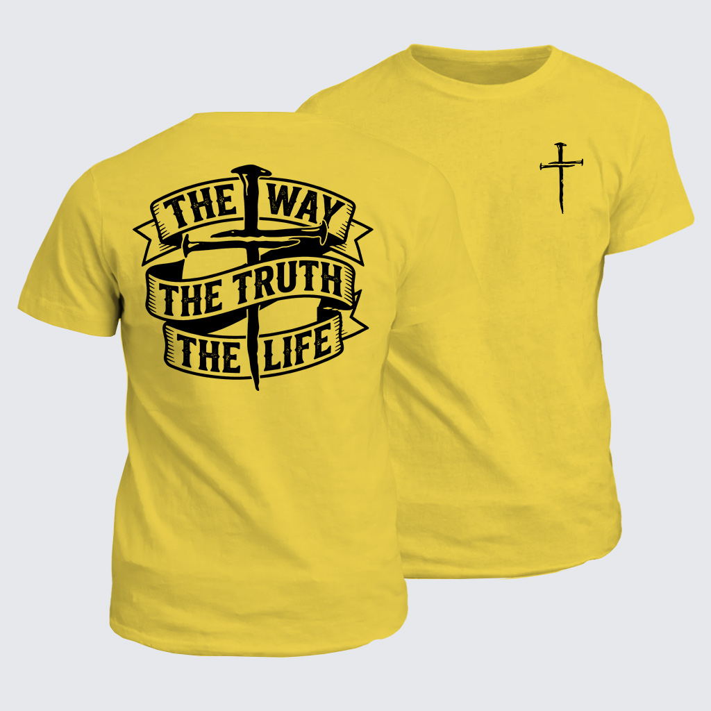 Jesus The Way The Truth The Life Jesus God Christian Cotton T-Shirt