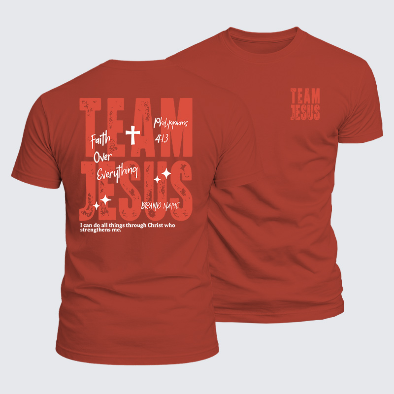 Team Jesus Jesus God Christian  – Luxe Mercerized Interlock Cotton Tee