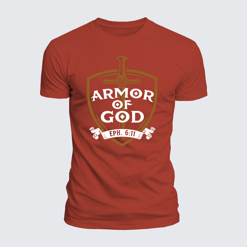 Armor Of God Jesus God Christian  – Luxe Mercerized Interlock Cotton Tee