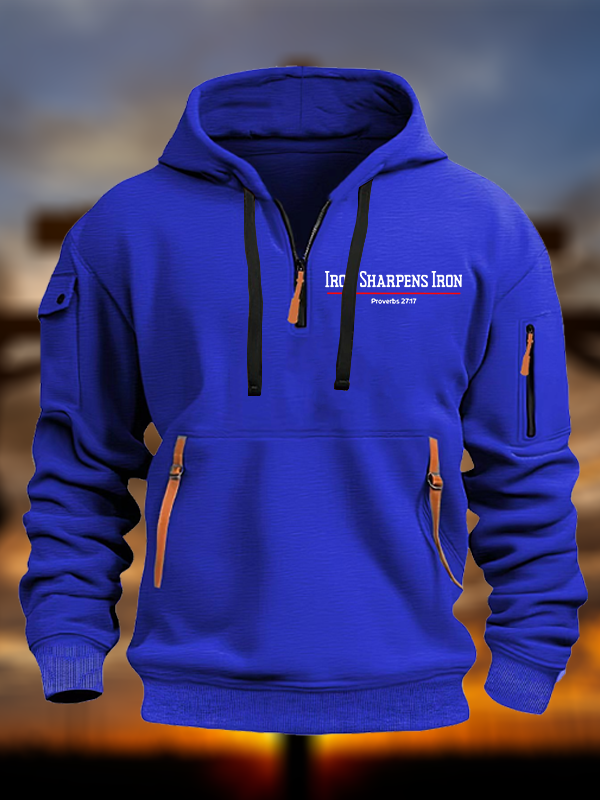 Iron Sharpens Iron Jesus God Christian Zipper Hoodies