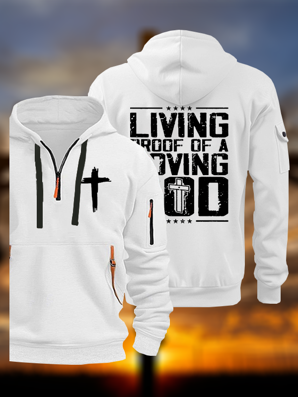 Living Proof Of A Loving God Jesus God Christian Zipper Hoodies