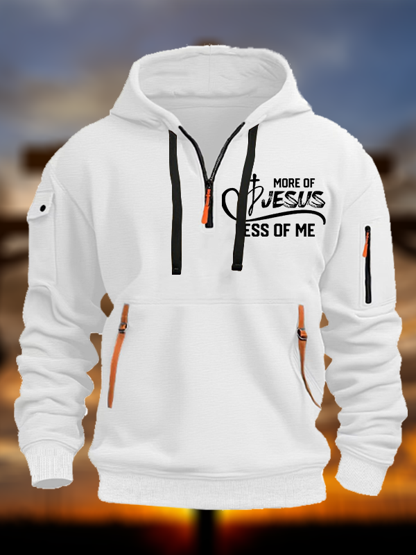 More Of Jesus Less Of Me Jesus God Christian Zipper Hoodies