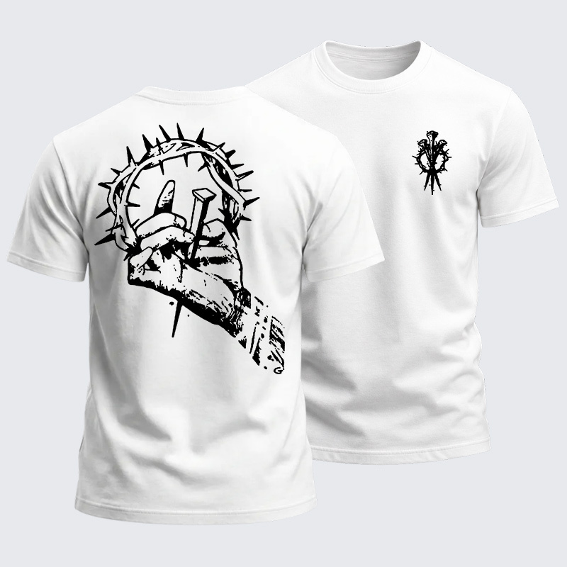 Heavyweight Cotton Tee - Jesus With Cross