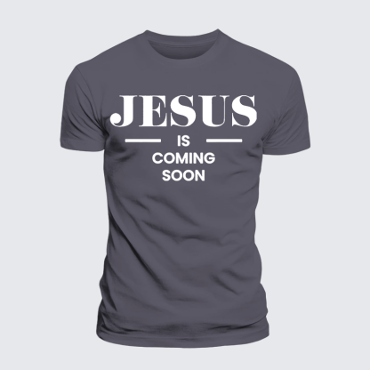 Jesus Is Coming Soon Jesus God Christian Premium Mercerized Cotton Tee