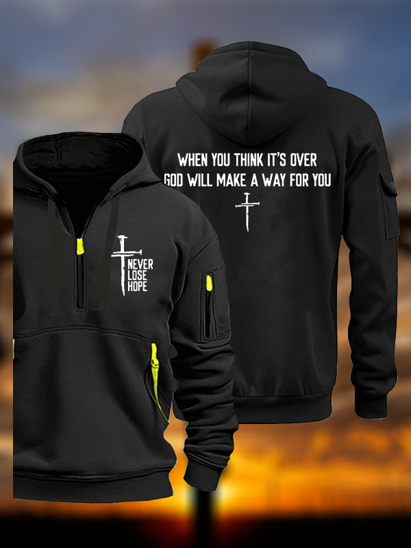 Never Lose Hope Jesus God Christian Zipper Hoodies