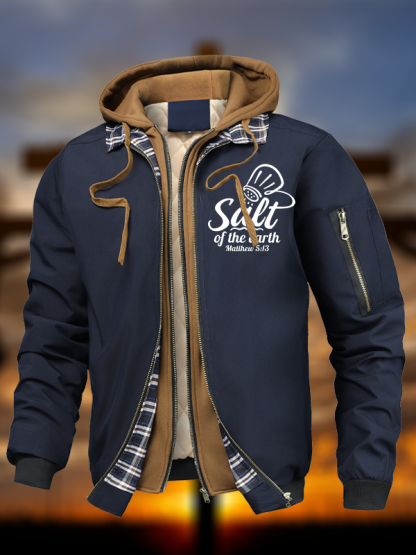 Salt Of The Earth Warm Hooded Bomber Jacket