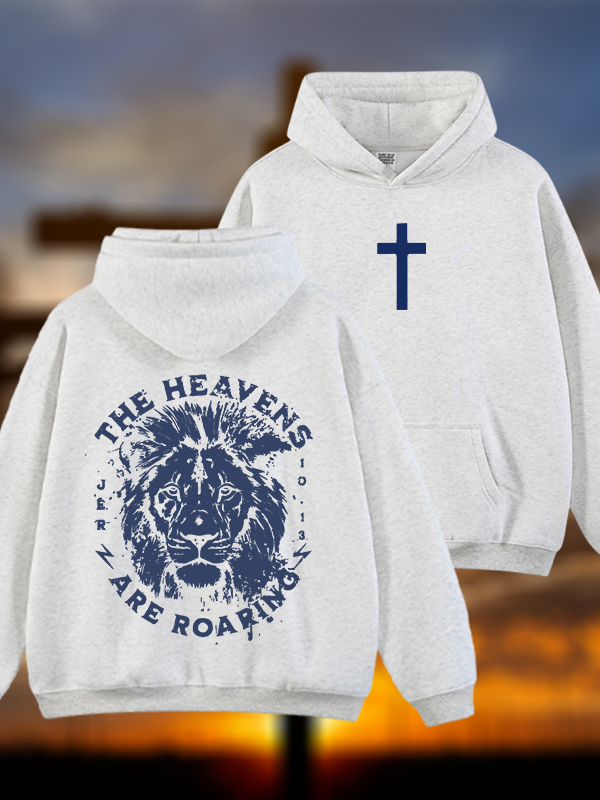 The Heavens Jesus God Christian Plush Fleece-Lined Hoodie