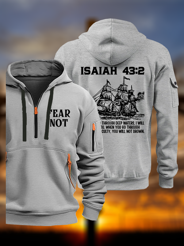 Fear Not Jesus God Christian Zipper Hoodies