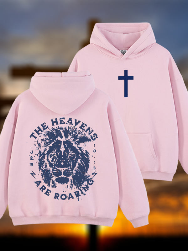 The Heavens Jesus God Christian Plush Fleece-Lined Hoodie