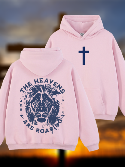 The Heavens Jesus God Christian Plush Fleece-Lined Hoodie