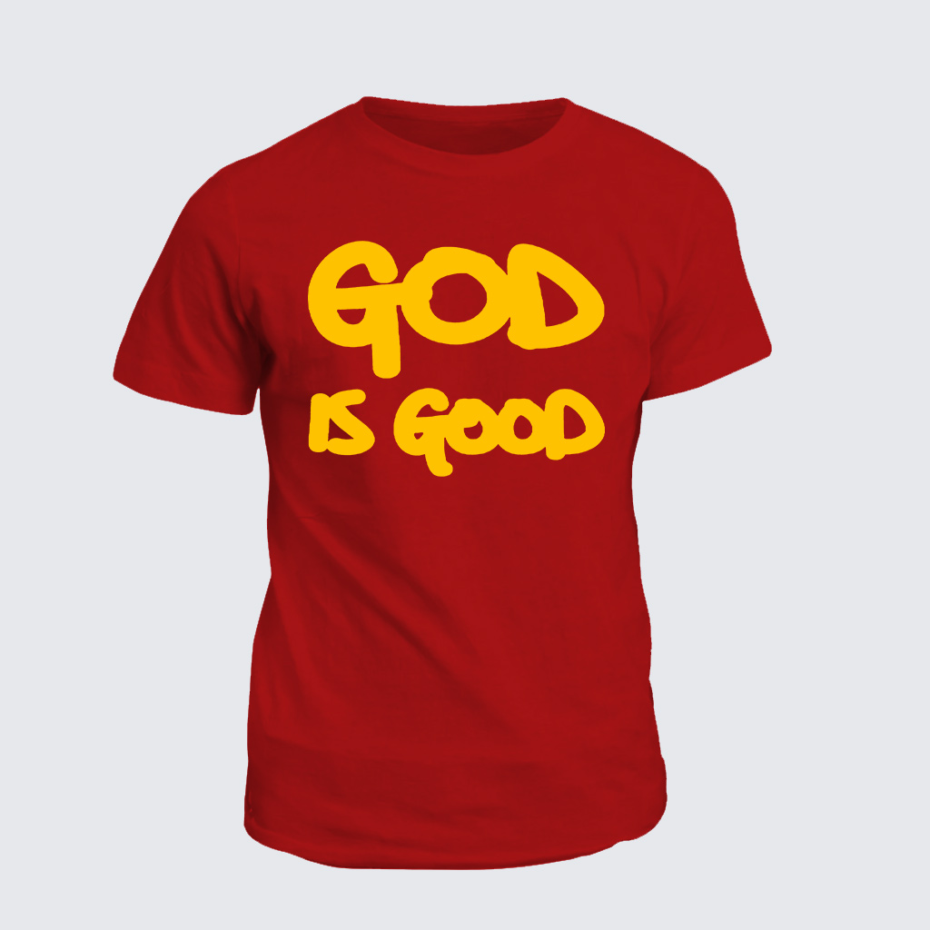 Classic Cotton Tee - God is Good Yellow