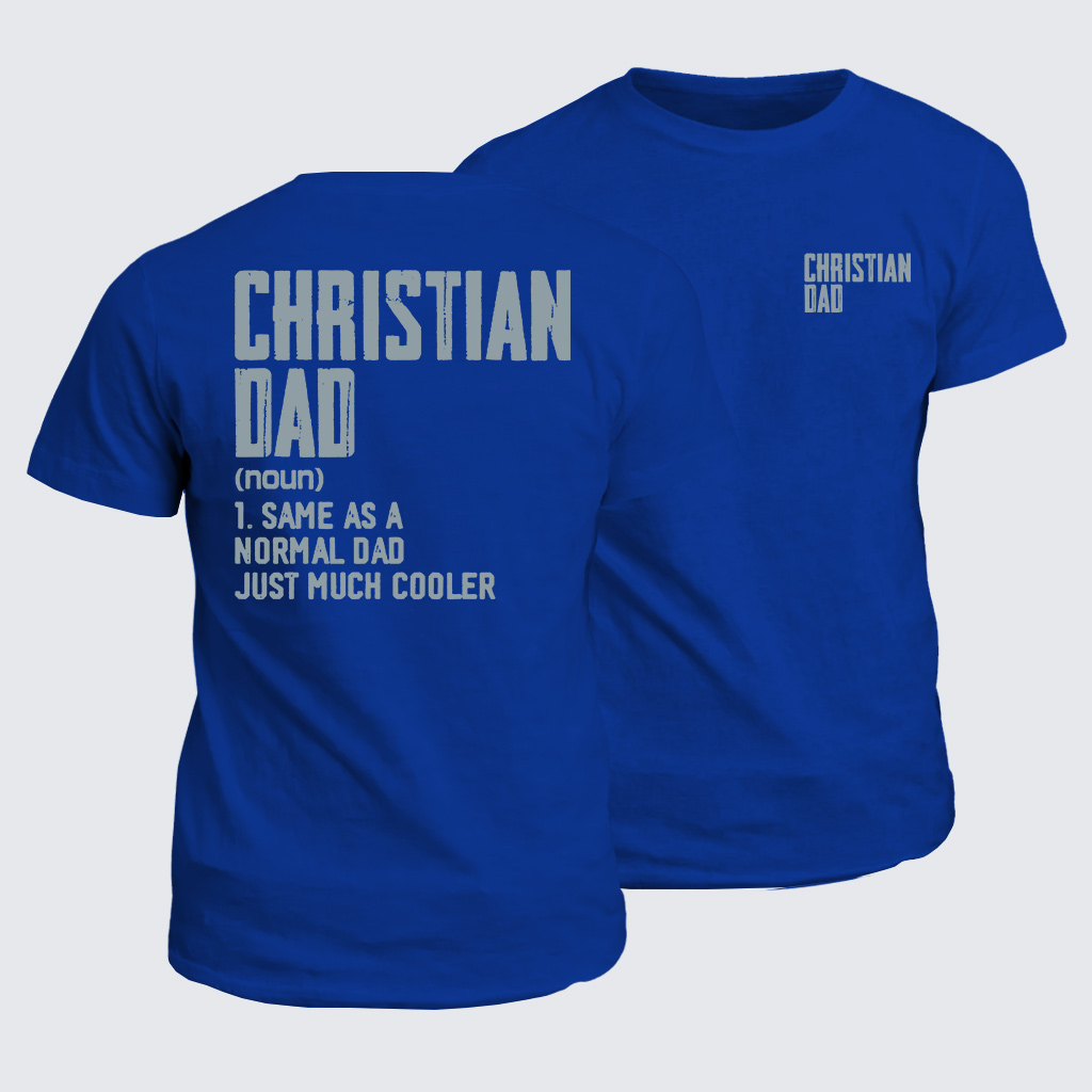 Christian Dad Jesus God Christian Cotton T-Shirt