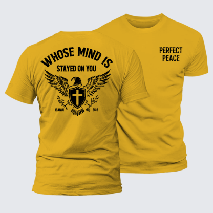 Perfect Peace Jesus God Christian Premium Mercerized Cotton Tee