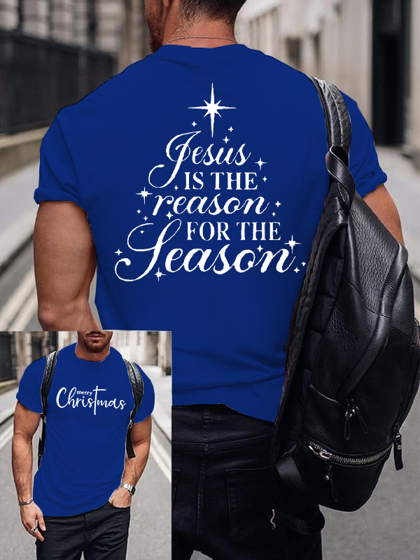 Jesus Is The Reason For The Season Jesus God Christian Cotton T-Shirt