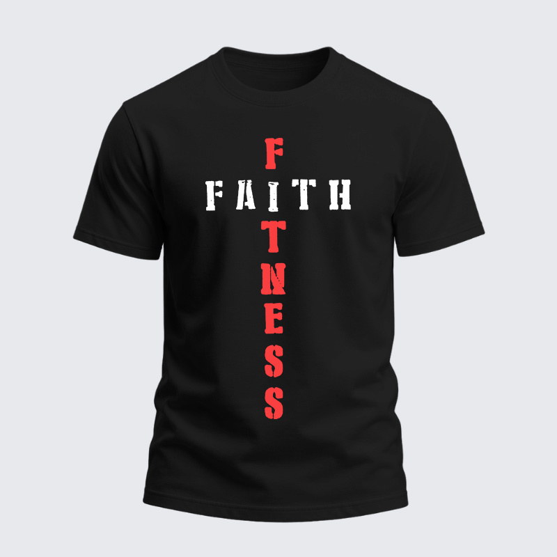 Man Of God Husband Dad Jesus God Christian Cotton T-Shirt