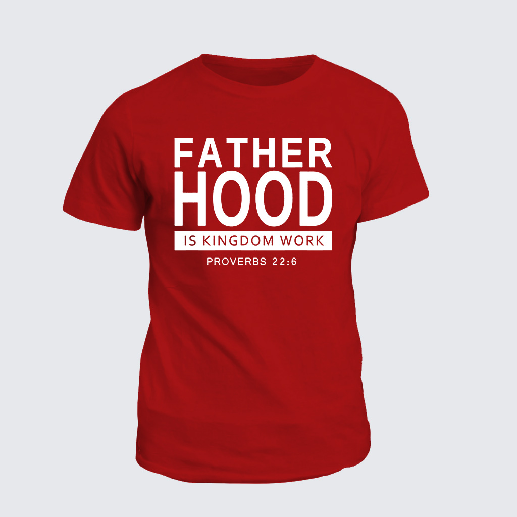 Man Of God Husband Dad Jesus God Christian Cotton T-Shirt