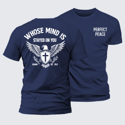 Perfect Peace Jesus God Christian Premium Mercerized Cotton Tee