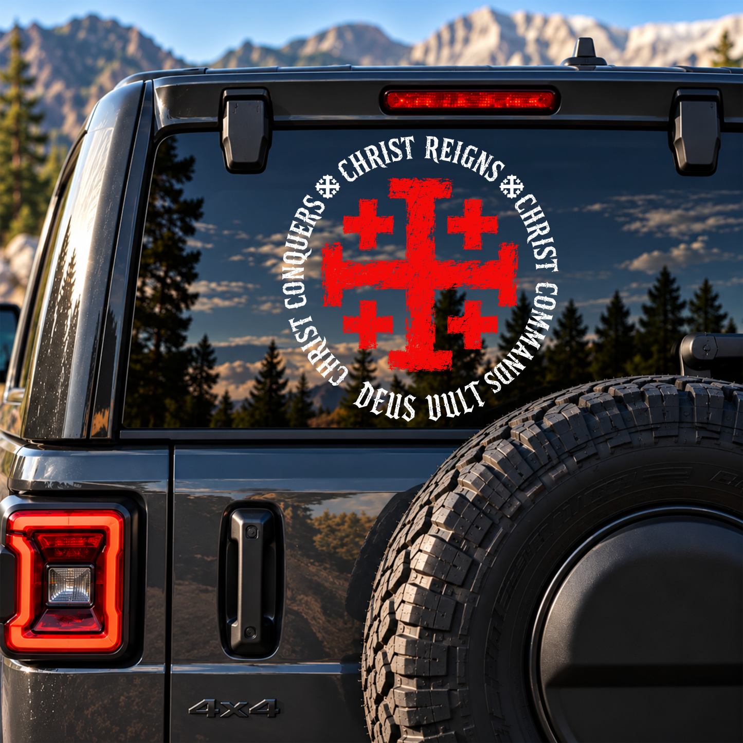 Car & Truck Vinyl Decals - Christ Is King