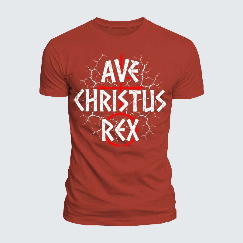Luxe Mercerized Cotton Tee - Christ Is King- Ave Christus Rex