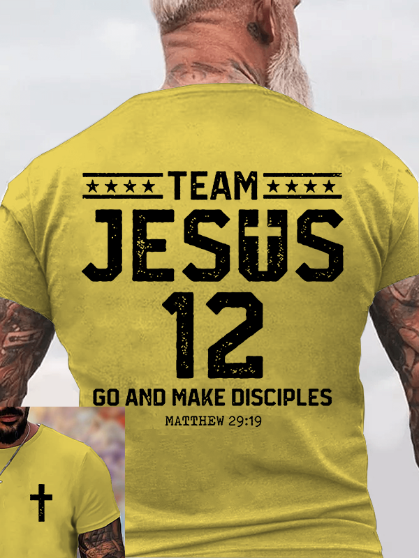 Team Jesus 12 Christian Cotton T-Shirt