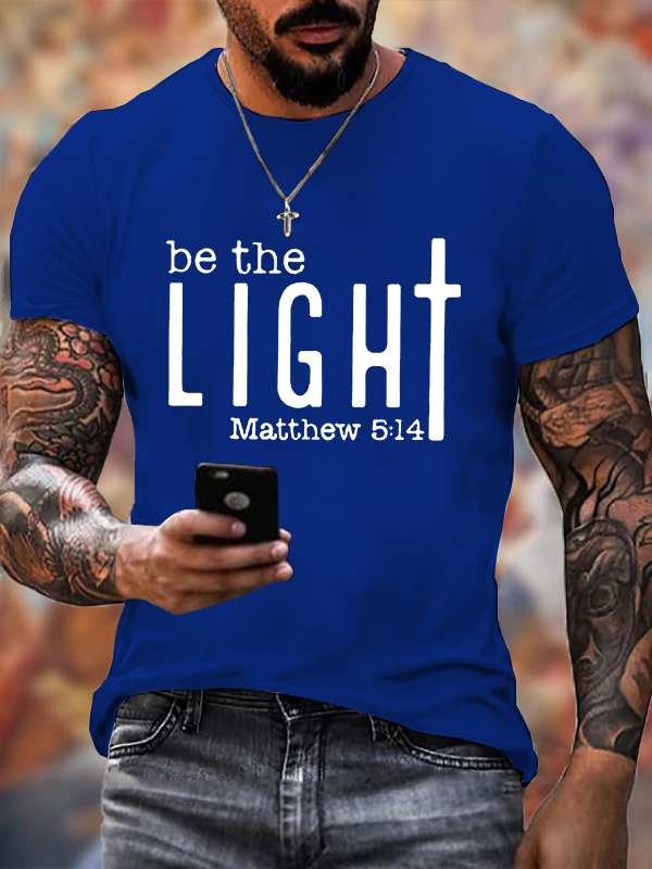 Be The Light Christian Cotton T-Shirt