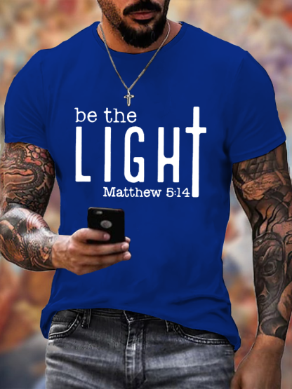 Be The Light Christian Cotton T-Shirt