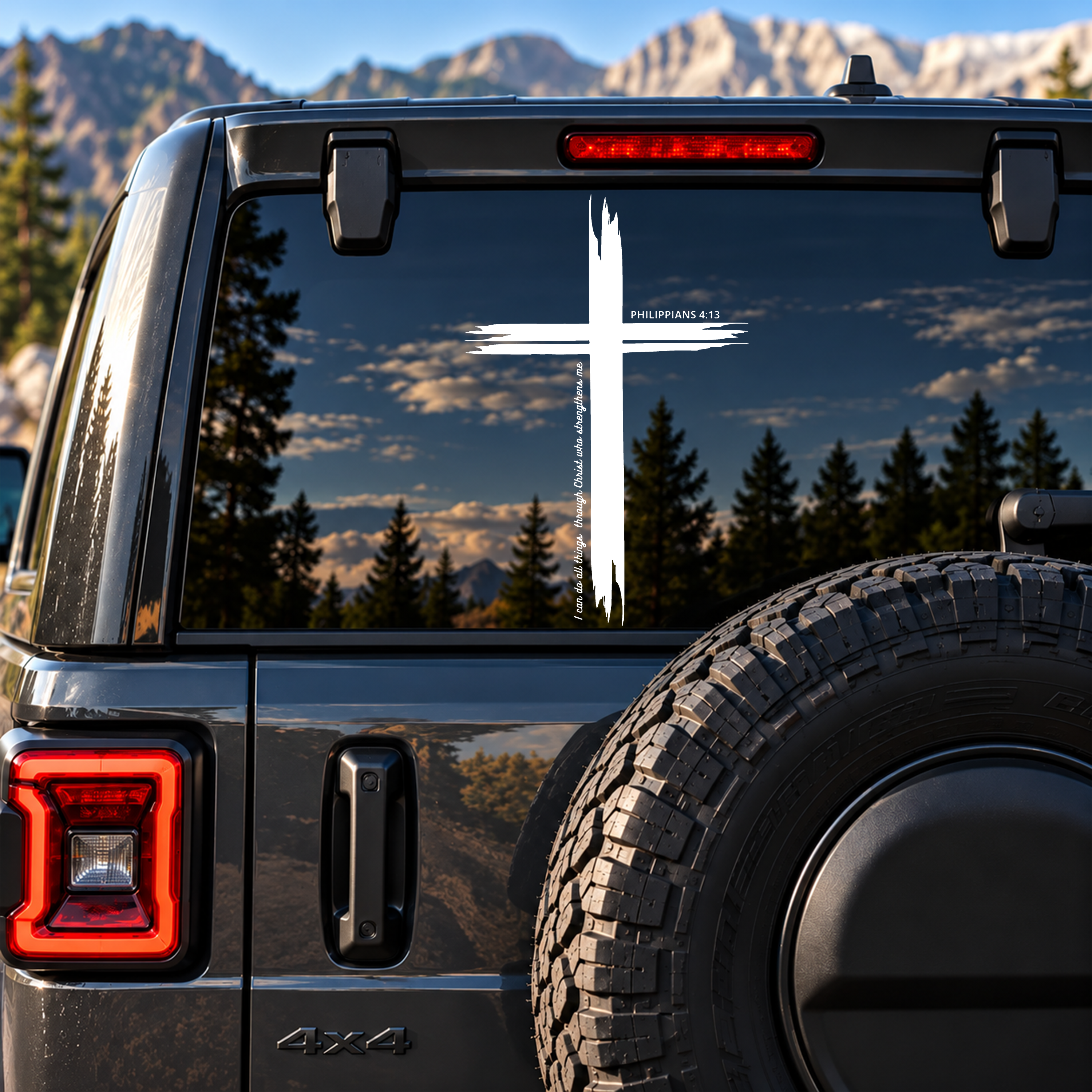 Car & Truck Vinyl Decals  - I Can Do All Things Through Christ | Philippians 4:13