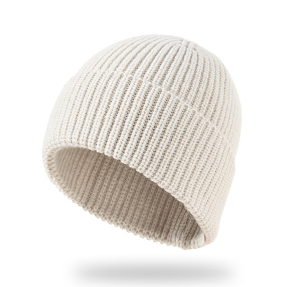 Thick Alpaca Wool Blend Knit Beanie
