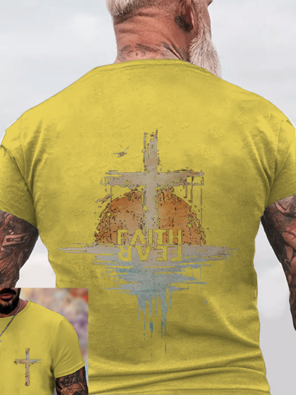 Faith over Fear Christian Cotton T-Shirt