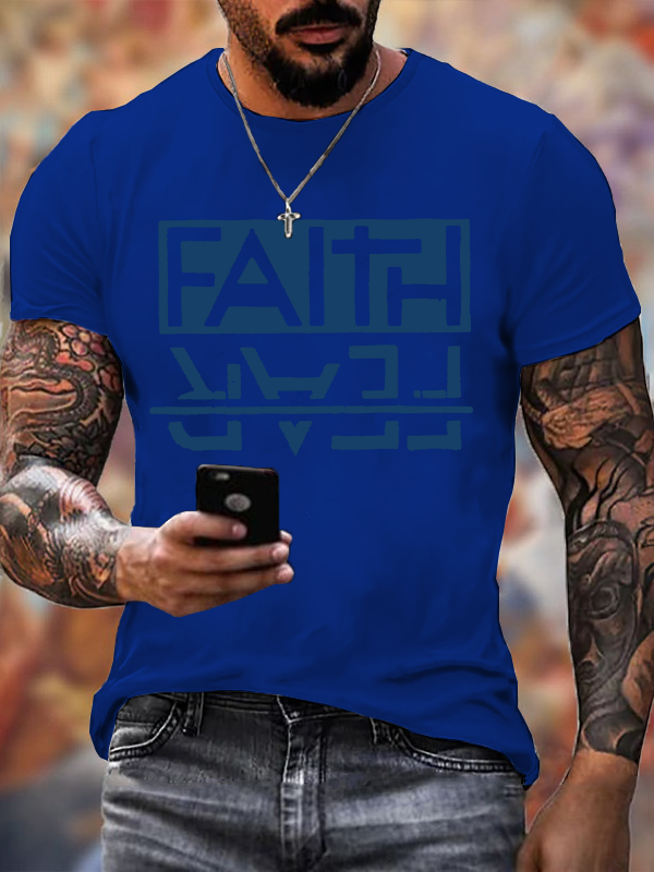Faith Over Fear Christian Cotton T-Shirt