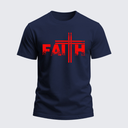 Heavyweight Cotton Tee - God Jesus Fun Drummer 