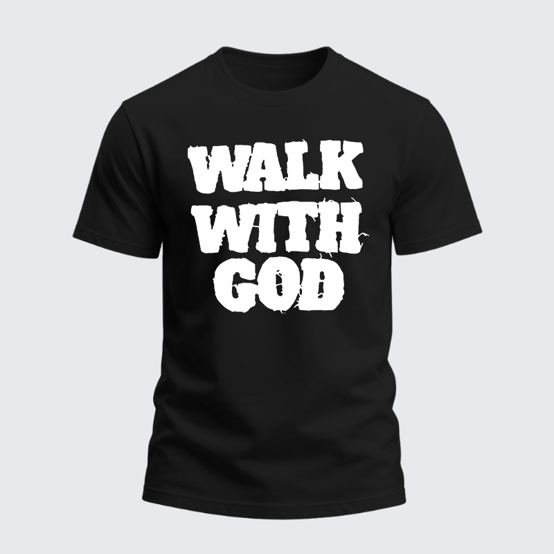 Man Of God Husband Dad Jesus God Christian Cotton T-Shirt