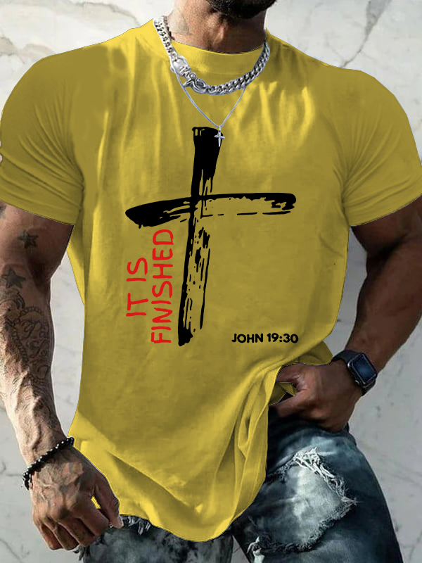 It Is Finished Christian Cotton T-Shirt