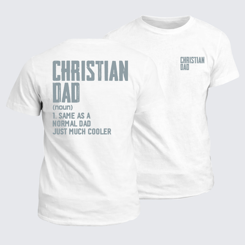 Christian Dad Jesus God Christian Cotton T-Shirt