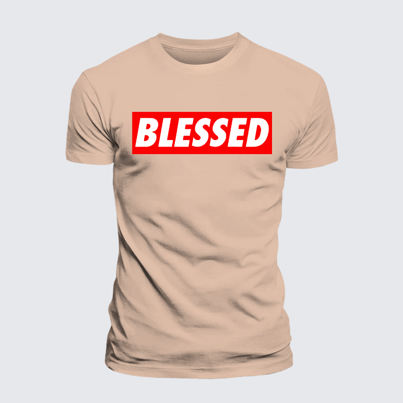 Man Of God Husband Dad Jesus God Christian Cotton T-Shirt
