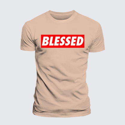 Blessed Jesus God Christian Premium Mercerized Cotton Tee