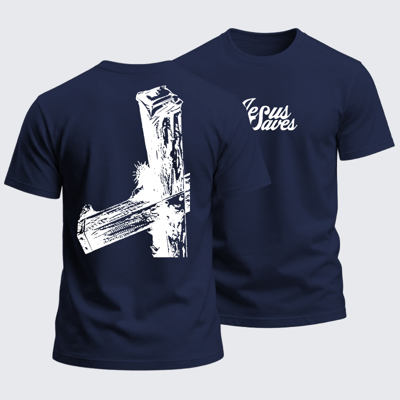 Heavyweight Cotton Tee - Jesus Saves