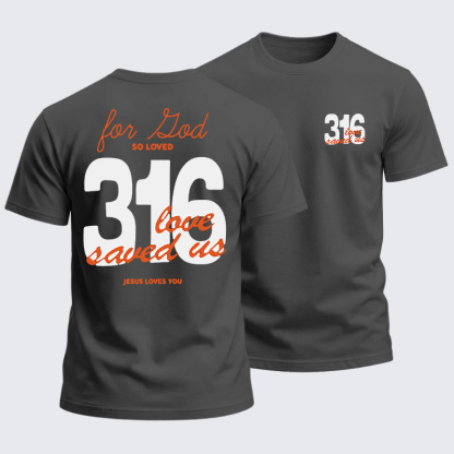 Heavyweight Cotton Tee - John 3:16