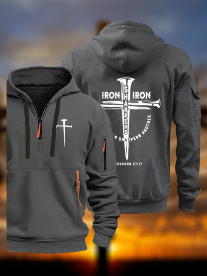 Iron Jesus God Christian Zipper Hoodies