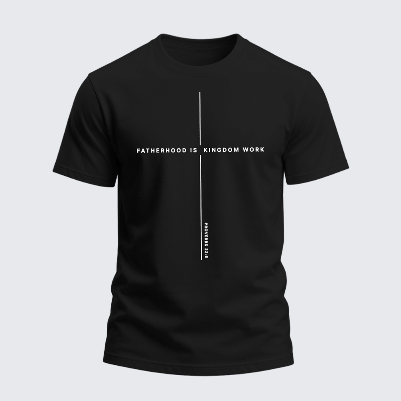 Man Of God Husband Dad Jesus God Christian Cotton T-Shirt