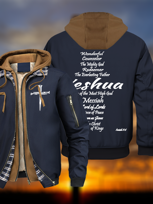 Yeshua Warm Hooded Bomber Jacket