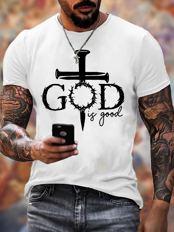 God Is Good Jesus God Christian Cotton T-Shirt