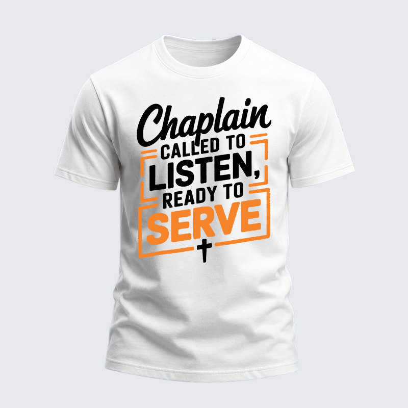 Heavyweight Cotton Tee - Called To Listen Baptism Bible Verse