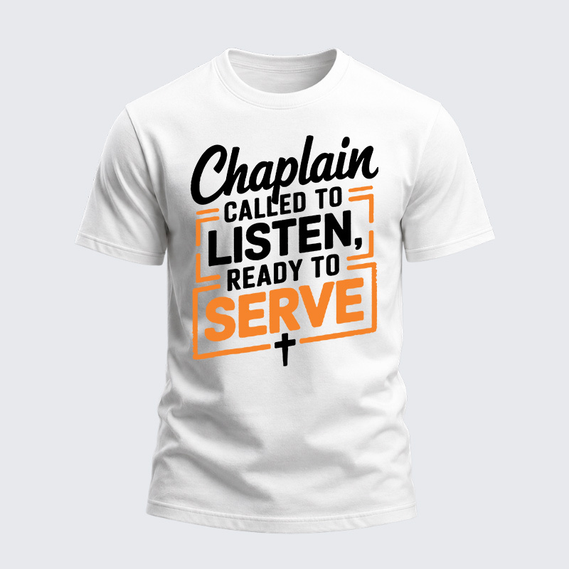 Heavyweight Cotton Tee - Called To Listen Baptism Bible Verse