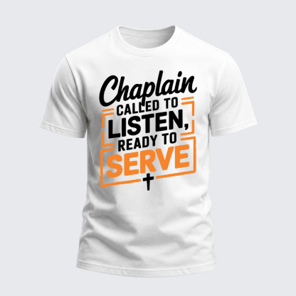 Heavyweight Cotton Tee - Called To Listen Baptism Bible Verse