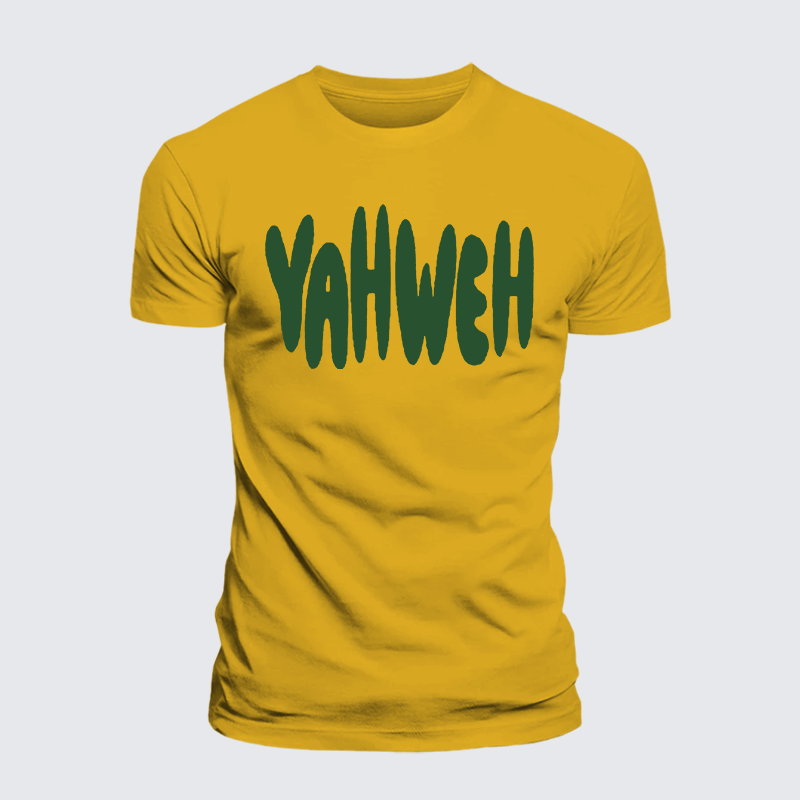 YAHWEH Jesus God Christian Premium Mercerized Cotton Tee