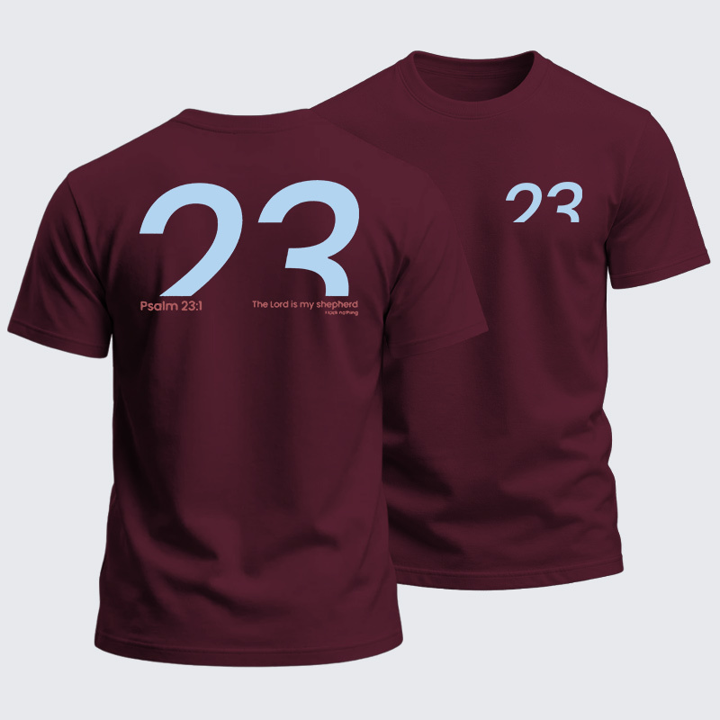 Heavyweight Cotton Tee - Psalm 23:1
